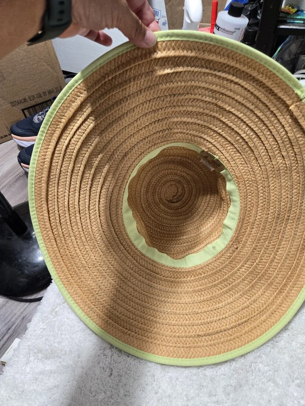Tropical Trends Large Floppy Hat Green Belt